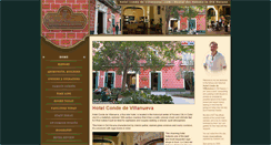 Desktop Screenshot of hotelcondedevillanueva.com